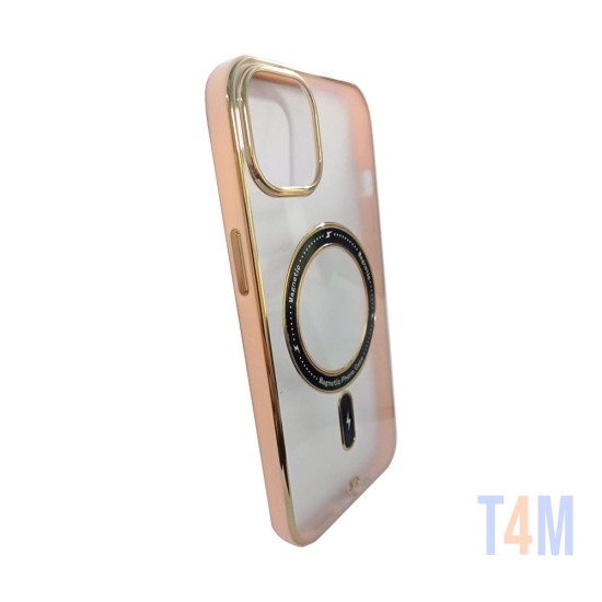 Capa Magnética Série Q para Apple iPhone 13 Pro Max Rosa